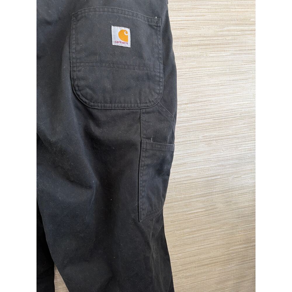 Carhartt Men's Black Relaxed Fit Carpenter style jeans size 40/32 - Picture 3 of 5